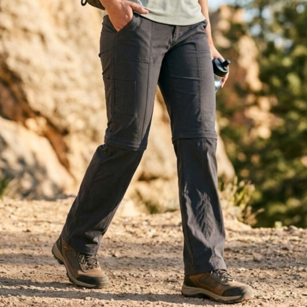 PrAna Monarch Convertible Hiking Cargo Pants zip-off legs turn into shorts tall